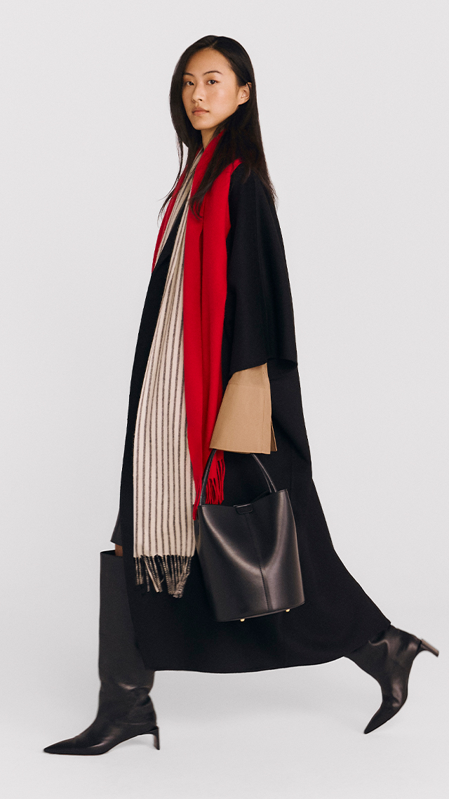 Cappotto A Vestaglia In Doppio Drap Di Pura Lana Intrend
