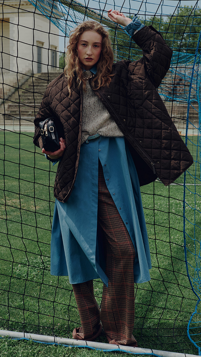 Water-repellent quilted taffeta jacket